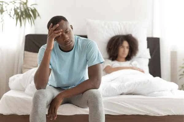Man upset about ED symptoms Ashbourne