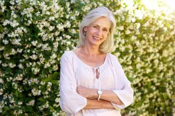 Older woman happy with urinary incontinence treatment Ashbourne