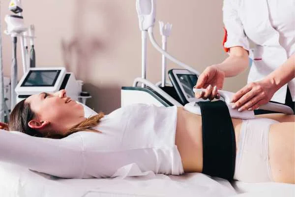 woman having body sculpting to help improve her body image and her mental health Ashbourne