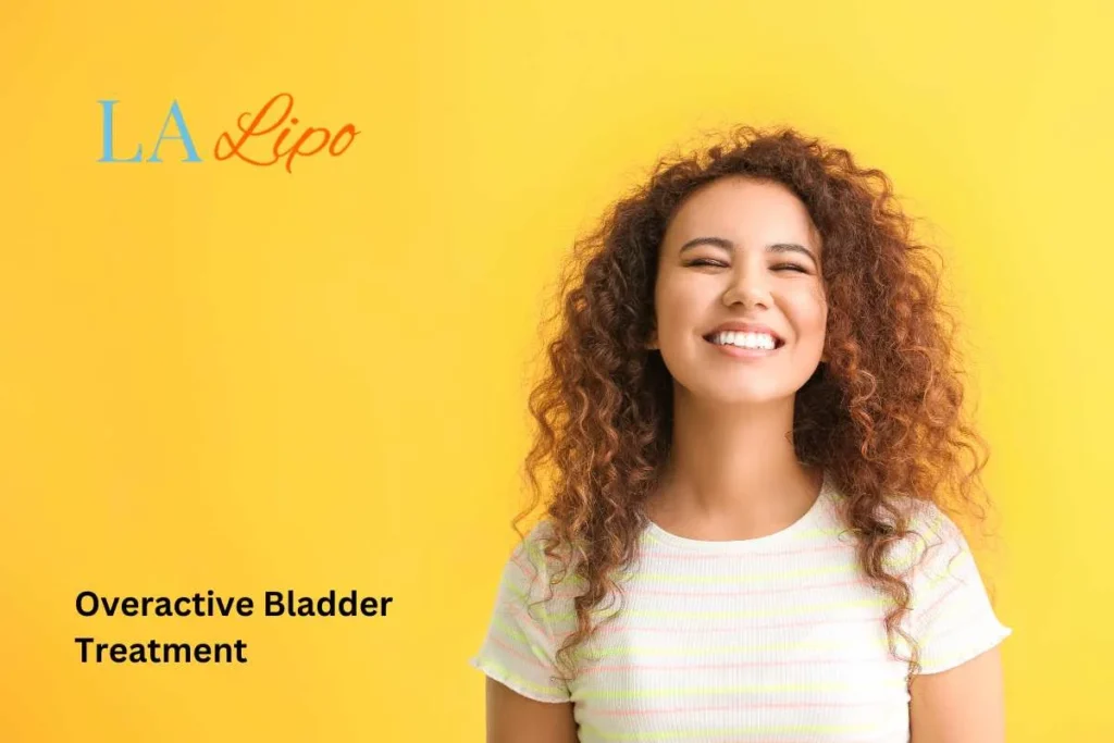woman smiling about overactive bladder treatment Ashbourne solutions